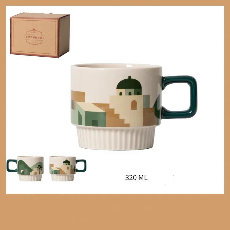 Minimalist Ceramic Coffee Mug with Handle
