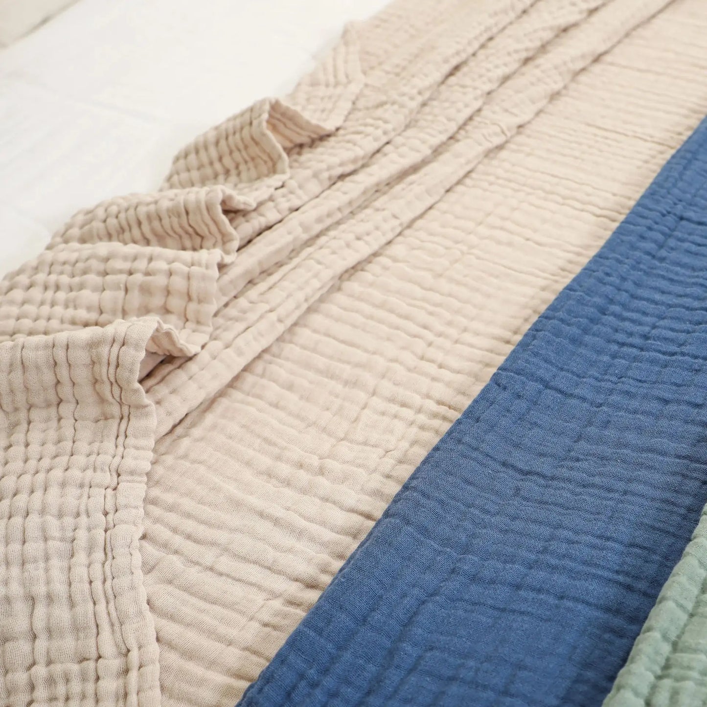 6-Layer Muslin Cotton Baby Blanket – Soft, Breathable &amp; Lightweight