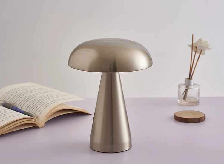 Modern Rechargeable LED Table Lamp – Touch Control, Wireless, Iron Body