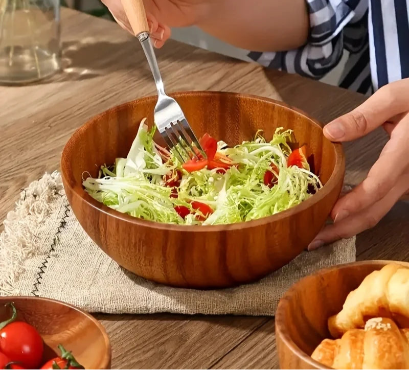 Acacia Wooden Bowl – Multi-Purpose &amp; Eco-Friendly