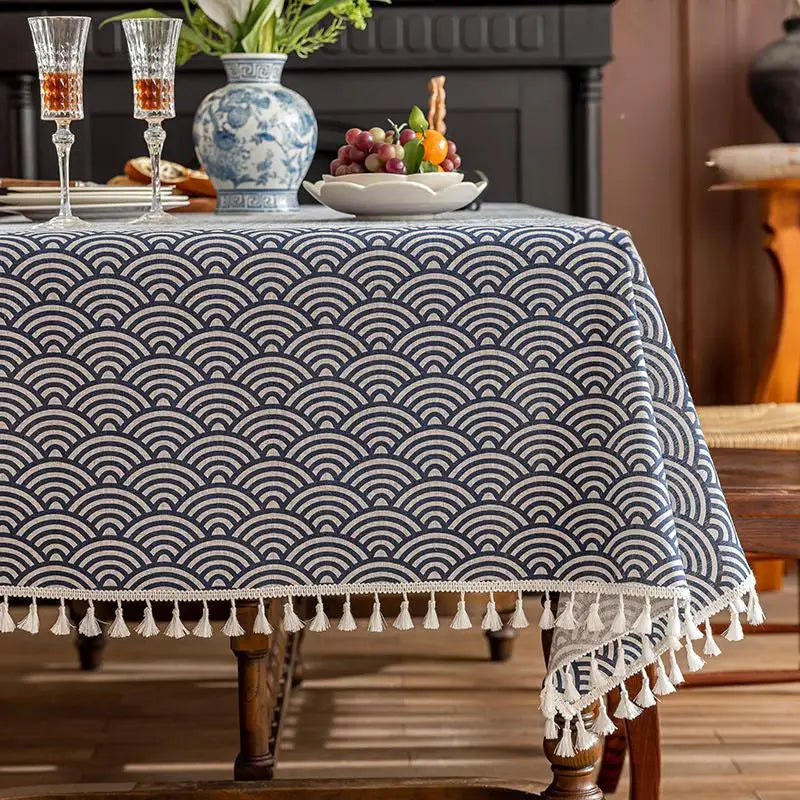 Thanksgiving-Inspired Pastoral Tablecloth – Oilproof &amp; Decorative