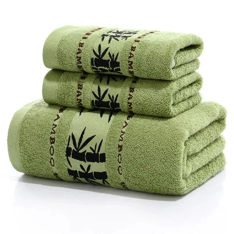 3-Piece Bamboo Towel Set – Soft, Absorbent, Quick-Dry