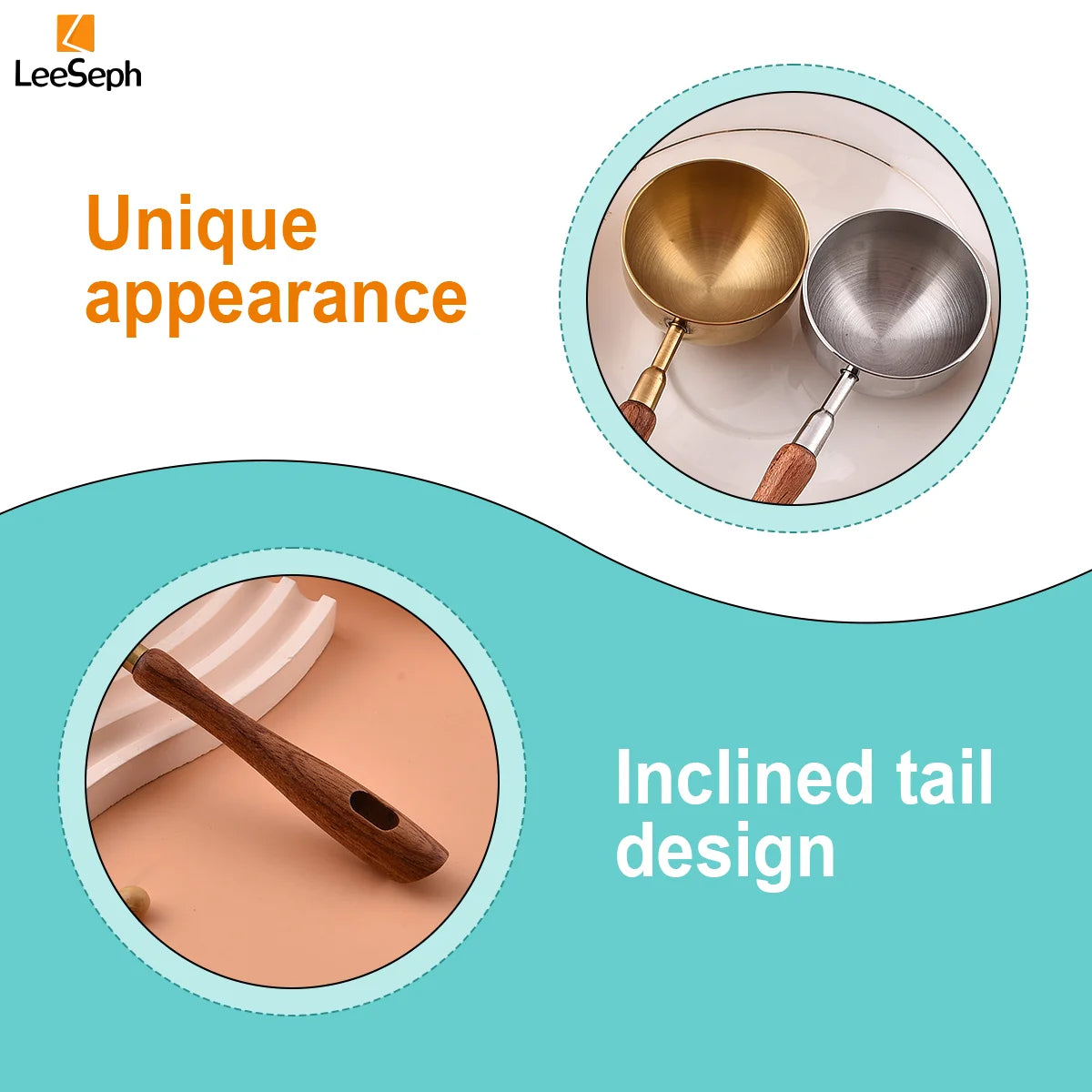 Stainless Steel Coffee Measuring Spoon with Rosewood Handle