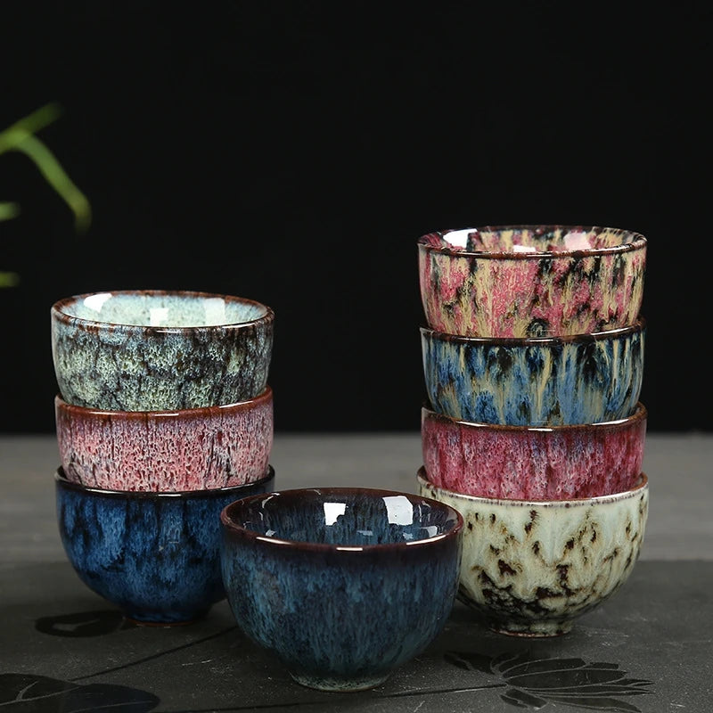 Mini Ceramic Teacup – Gradient Color