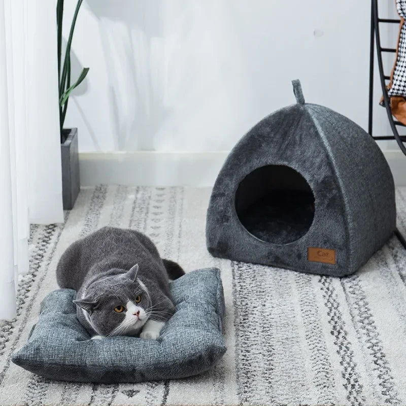 Velvet Cat House &amp; Condo – Cozy and Stylish