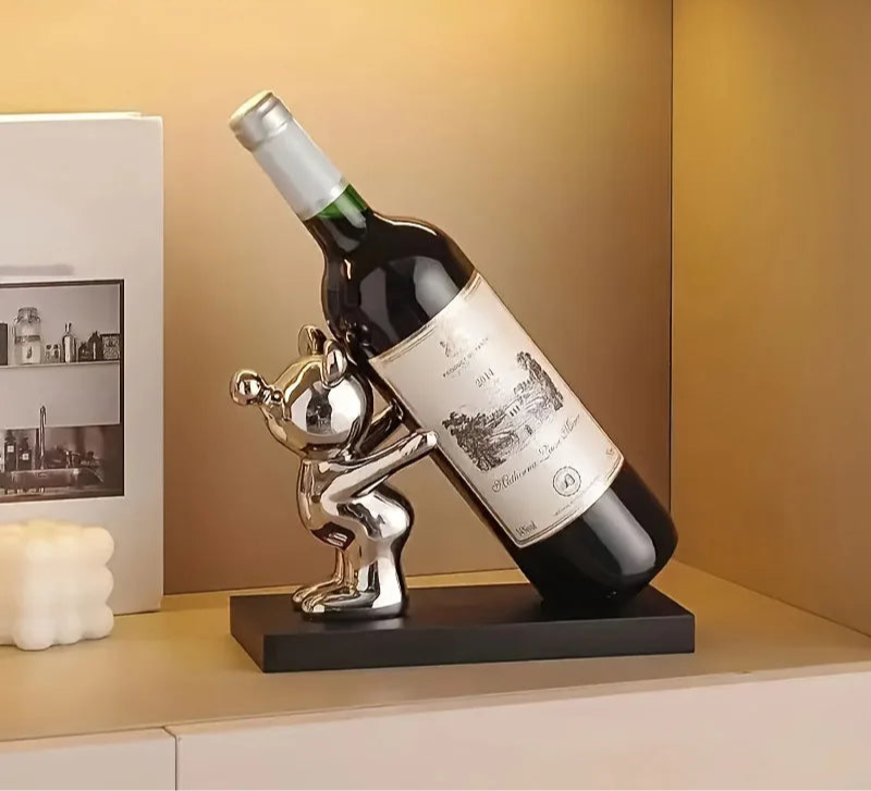 Creative Wine Rack – Ceramic Cartoon Design