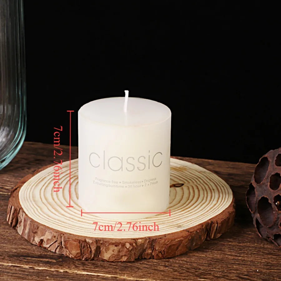 1pc white Colored Flame Art Candles