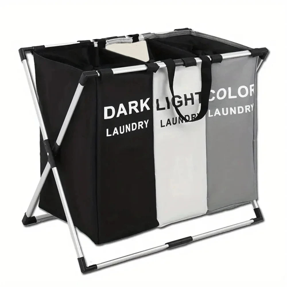 Foldable Laundry Hamper with Compartments