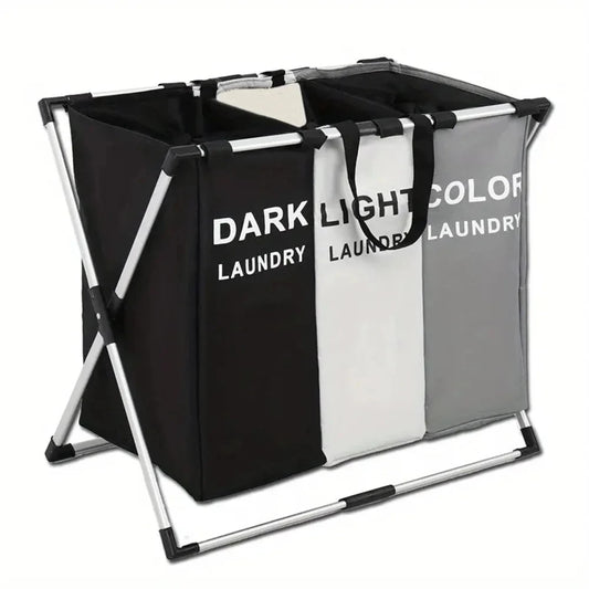 Foldable Laundry Hamper with Compartments