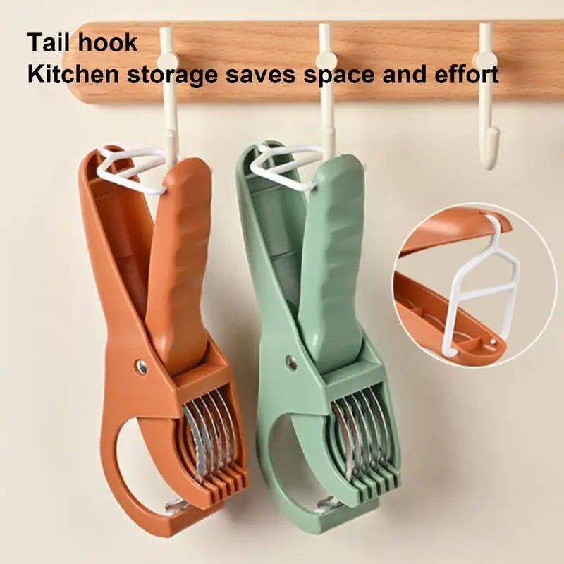 Manual Stainless Steel Salad Cutter – Compact &amp; Versatile Chopper