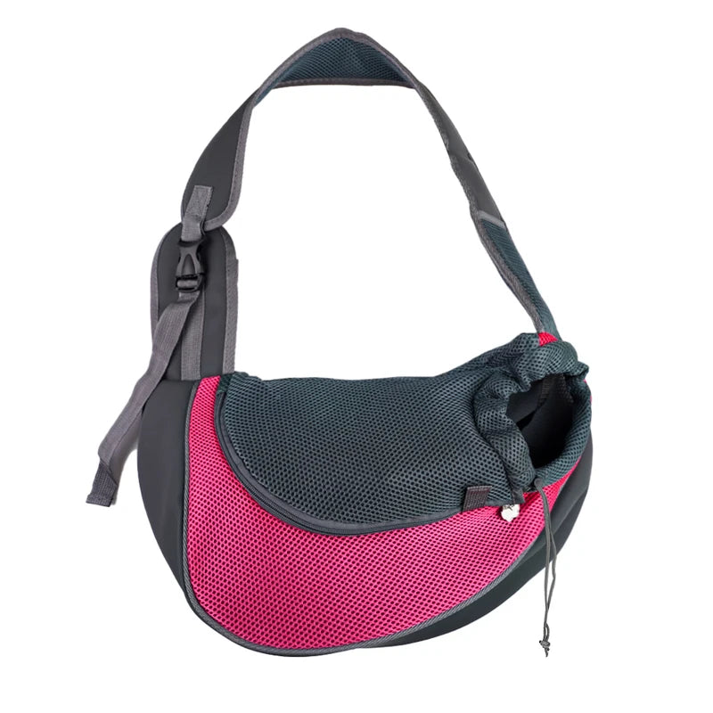 Breathable Pet Carrier Sling – Hands-Free Travel Bag for Small Dogs &amp; Cats