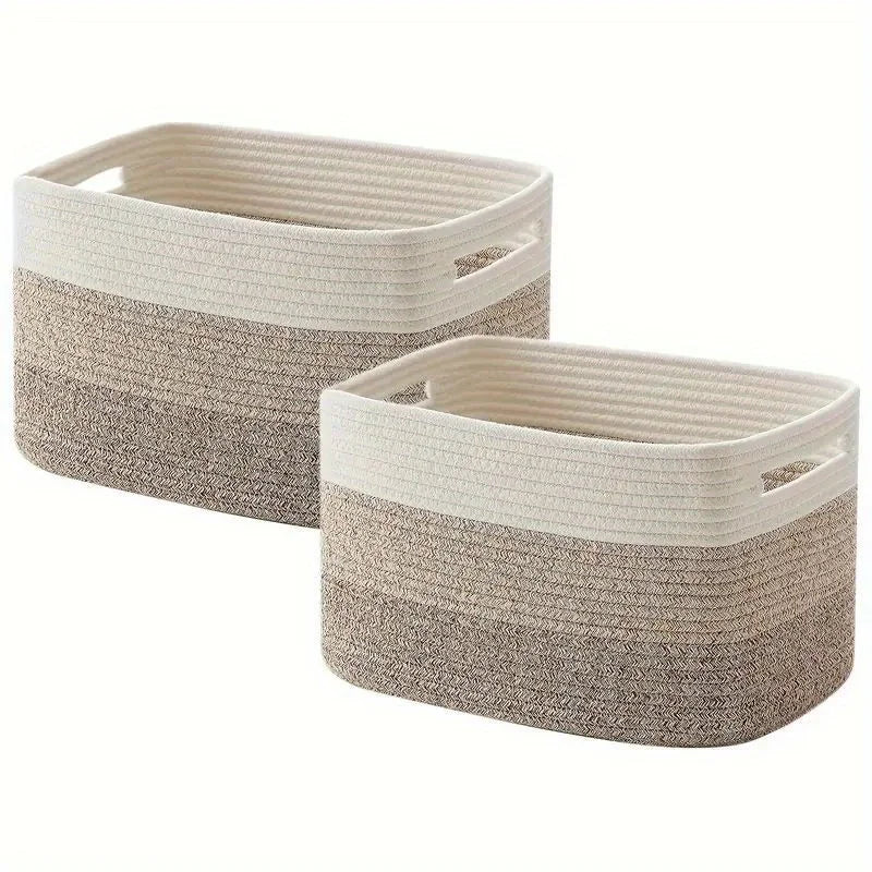 Boho Fabric Storage Basket – Multipurpose Organizer