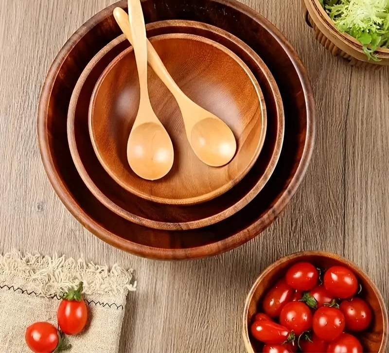 Acacia Wooden Bowl – Multi-Purpose &amp; Eco-Friendly