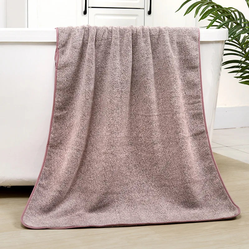 Quick-Dry Bamboo Fiber Bath Towel – Antibacterial &amp; Absorbent