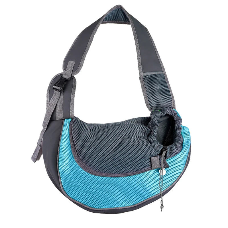 Breathable Pet Carrier Sling – Hands-Free Travel Bag for Small Dogs &amp; Cats