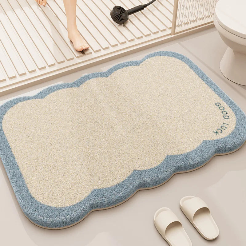 Thickened Coral Velvet Bathroom Mat – Non-Slip &amp; Absorbent