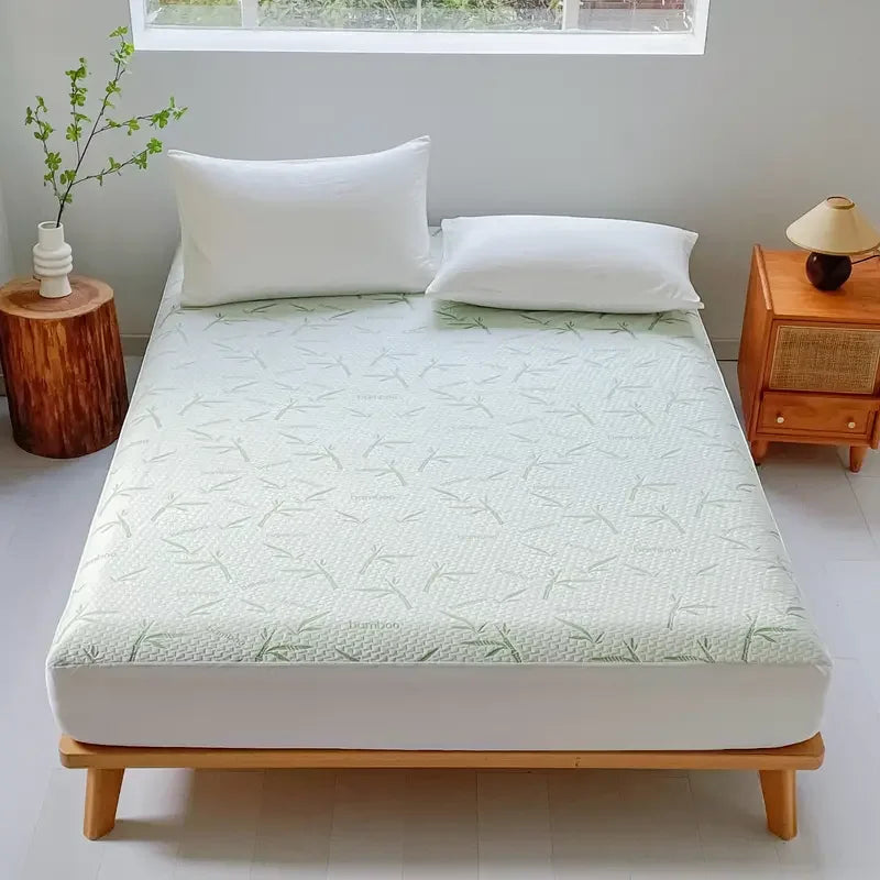 Waterproof Bamboo Mattress Protector – Soft, Breathable &amp; Cooling