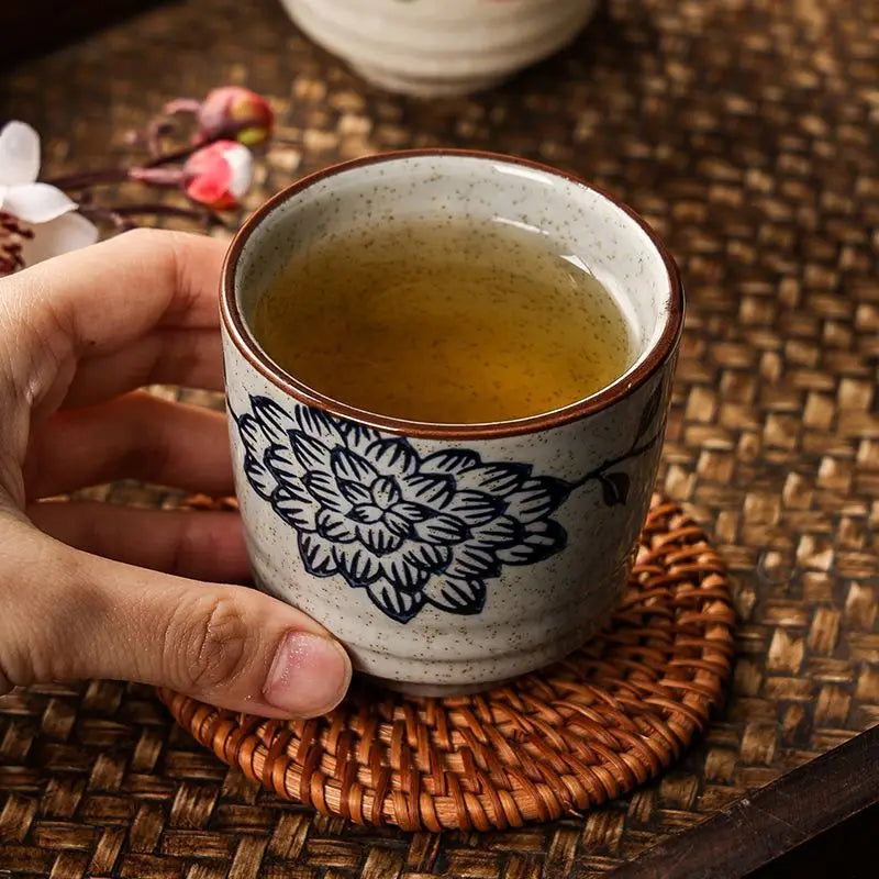 Hand-Painted Ceramic Tea Cup