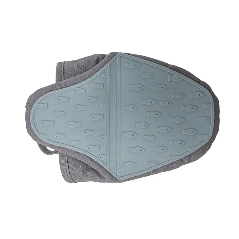 Silicone &amp; Cotton Heat-Resistant Oven Glove