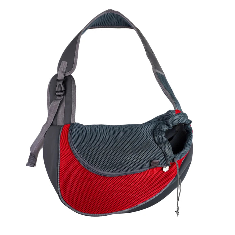 Breathable Pet Carrier Sling – Hands-Free Travel Bag for Small Dogs &amp; Cats