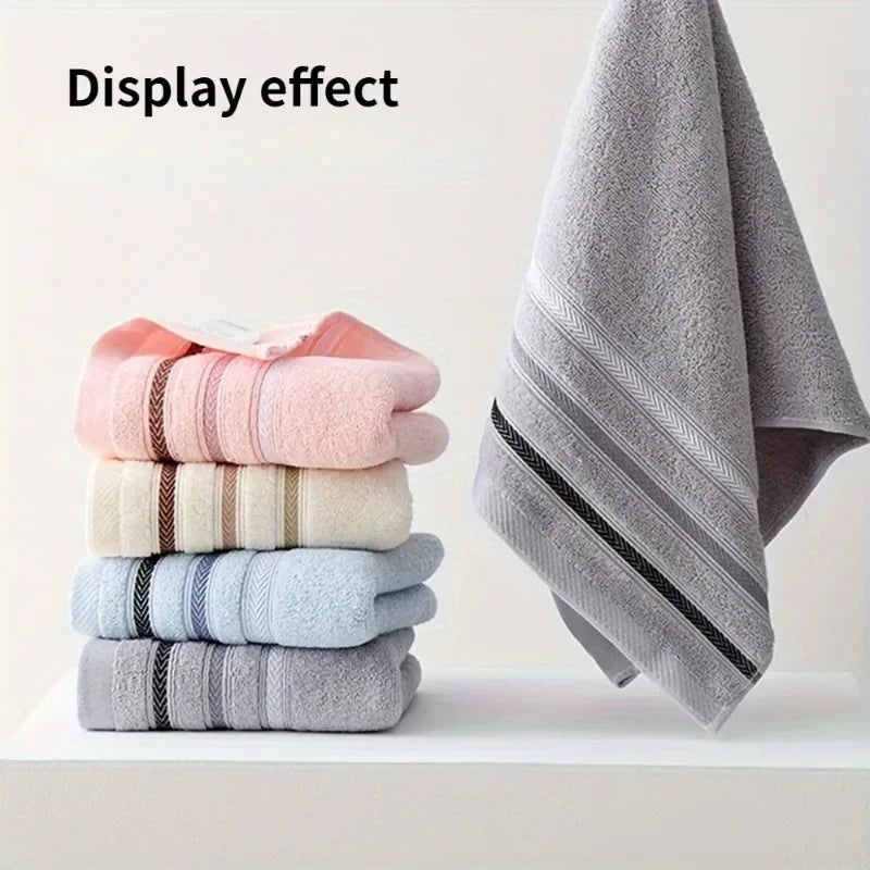 100% Cotton Striped Face Towel