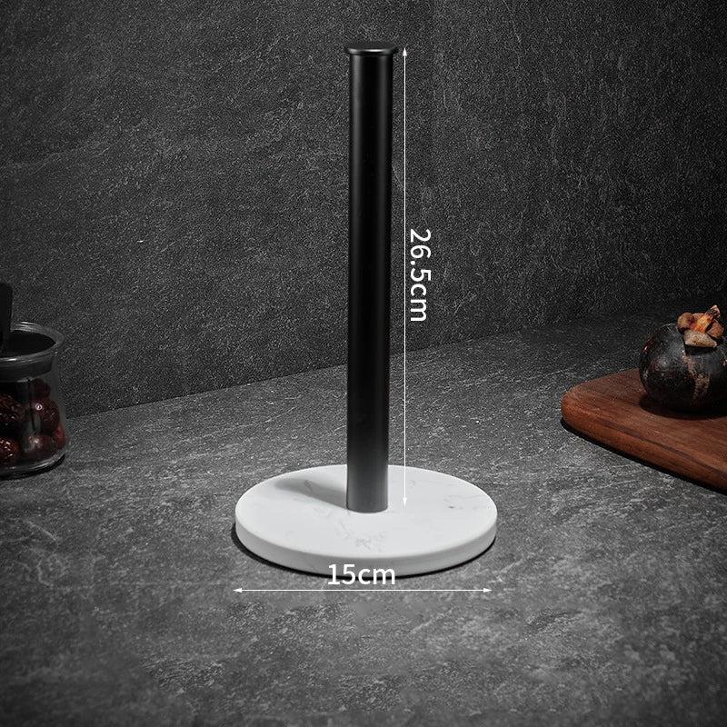 🧻 Marble &amp; Aluminum Paper Towel Holder