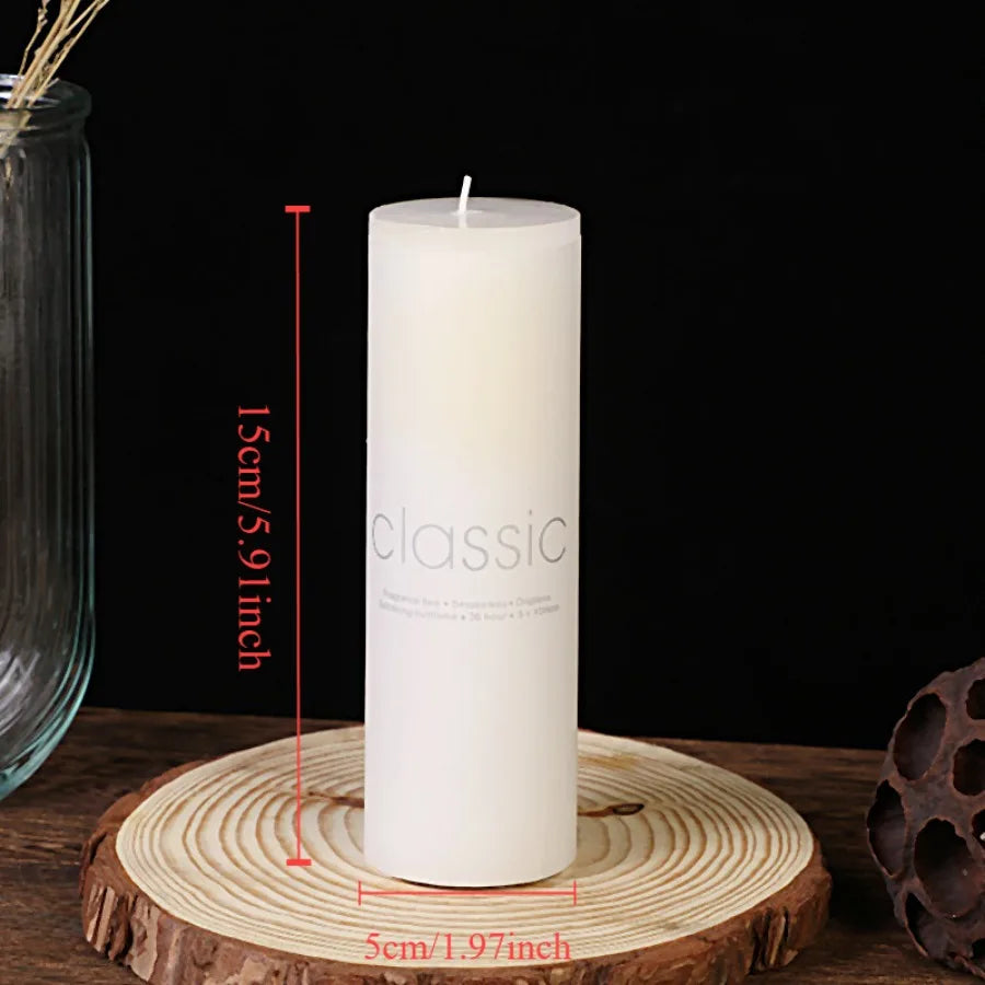 1pc white Colored Flame Art Candles