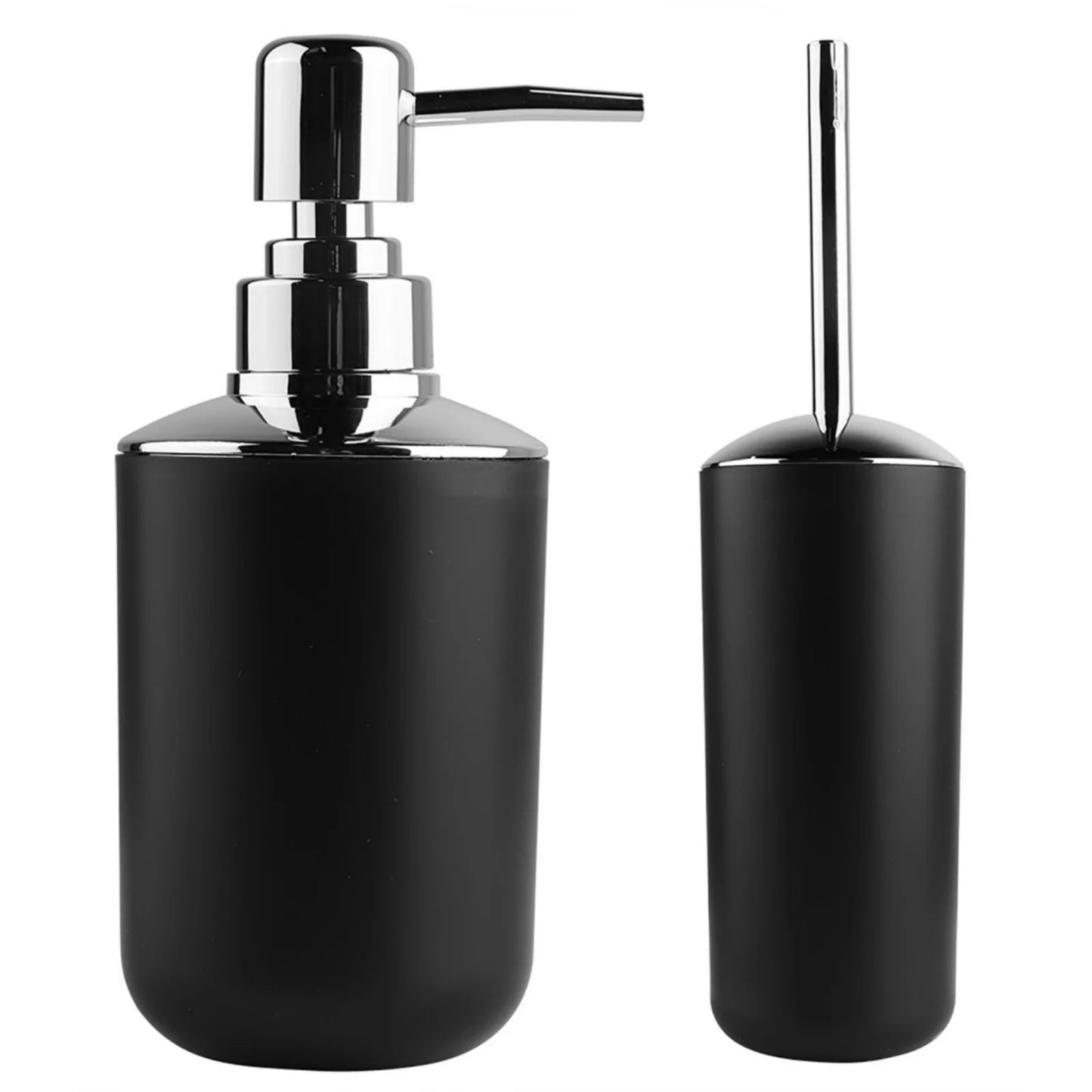 6-Piece Bathroom Accessories Set – Soap Dispenser, Toothbrush Holder, Trash Can &amp; Toilet Brush Set