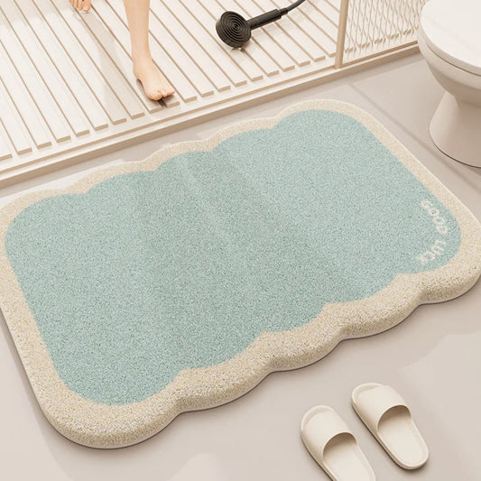 Thickened Coral Velvet Bathroom Mat – Non-Slip &amp; Absorbent