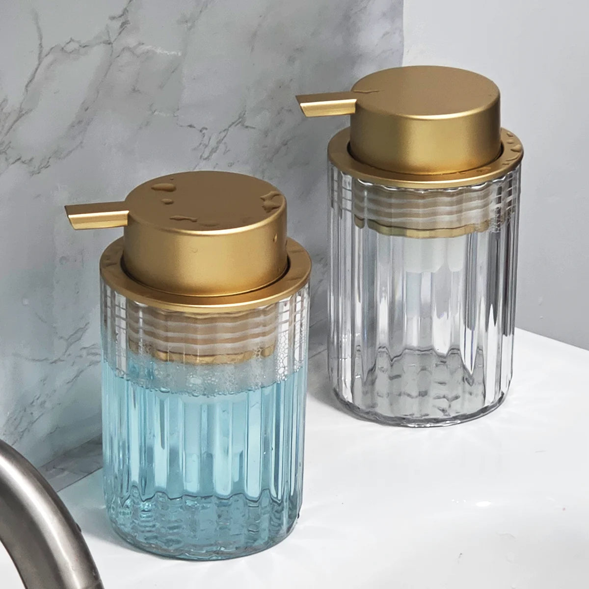 Foaming Hand Soap Dispenser – Clear Plastic Bottle