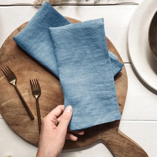 100% Linen Dinner Napkin Set – 4 Pieces