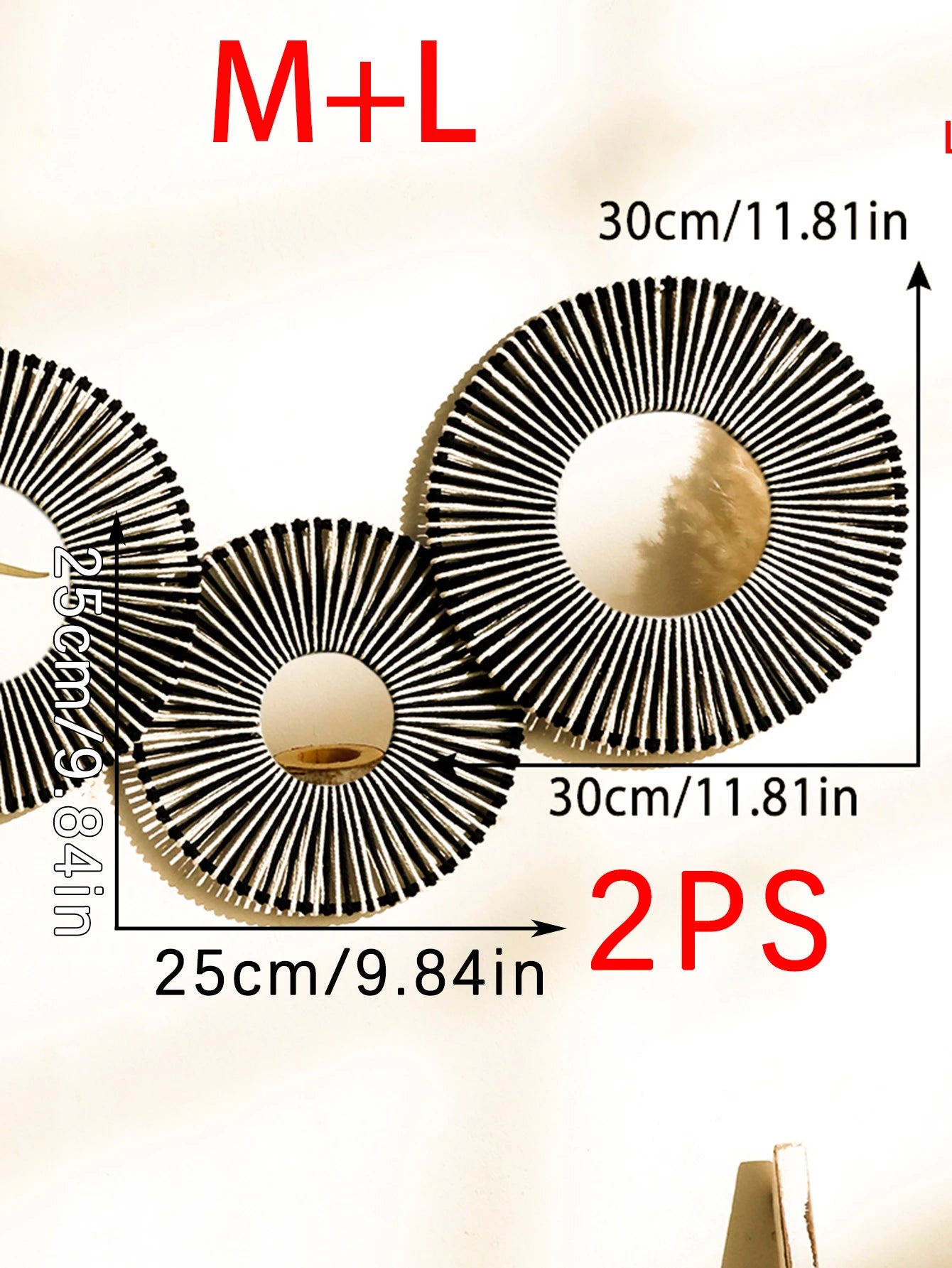 Boho Round Wall Mirror with Woven Hemp Rope – Rustic &amp; Natural Decor
