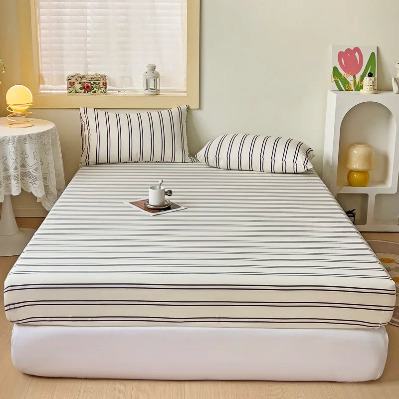 Soft &amp; Breathable Fitted Sheet – Solid Color