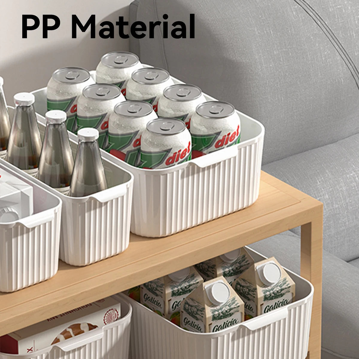 Plastic Storage Box with Handle – Rectangular Organizer Bin