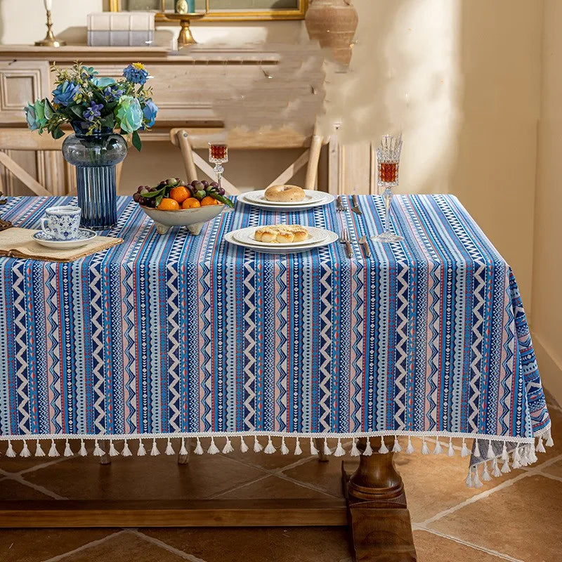 Thanksgiving-Inspired Pastoral Tablecloth – Oilproof &amp; Decorative
