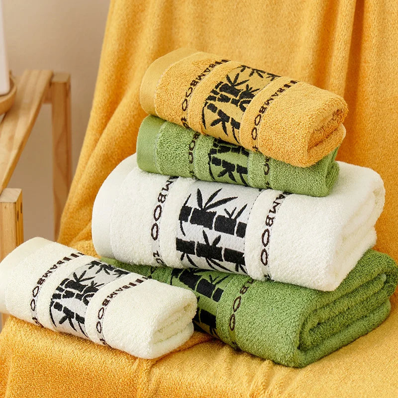 3-Piece Bamboo Towel Set – Soft, Absorbent, Quick-Dry