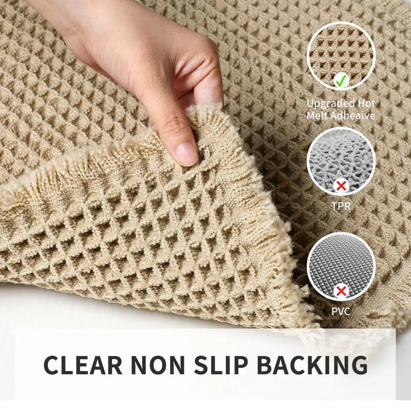 2-Piece Non-Slip Absorbent Floor Mat Set for Bathroom & Home