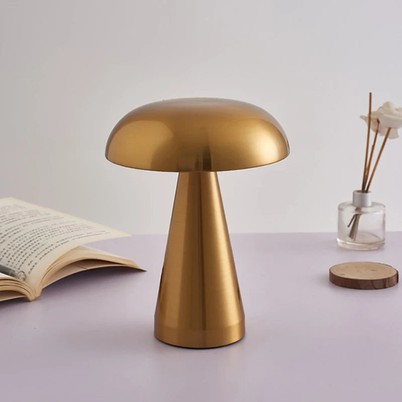 Modern Rechargeable LED Table Lamp – Touch Control, Wireless, Iron Body
