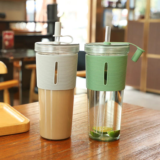 24oz  Reusable Plastic Water Bottle with Straw – Lightweight &amp; Eco-Friendly