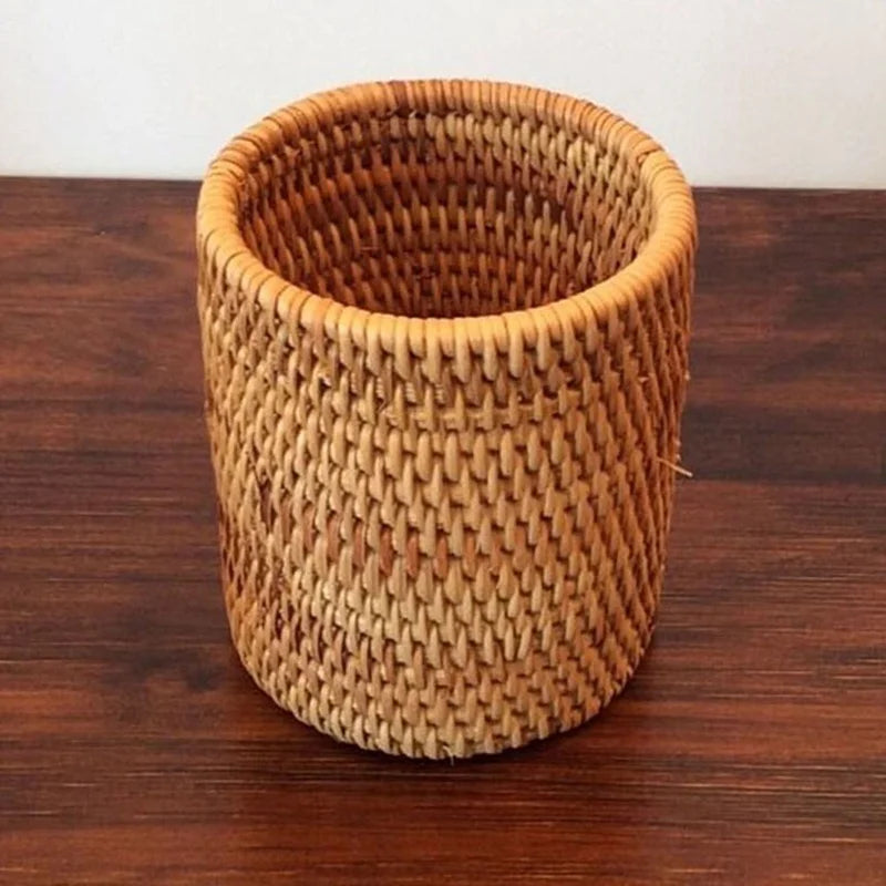 Rattan Storage Basket – Handwoven Autumn Vine Organizer