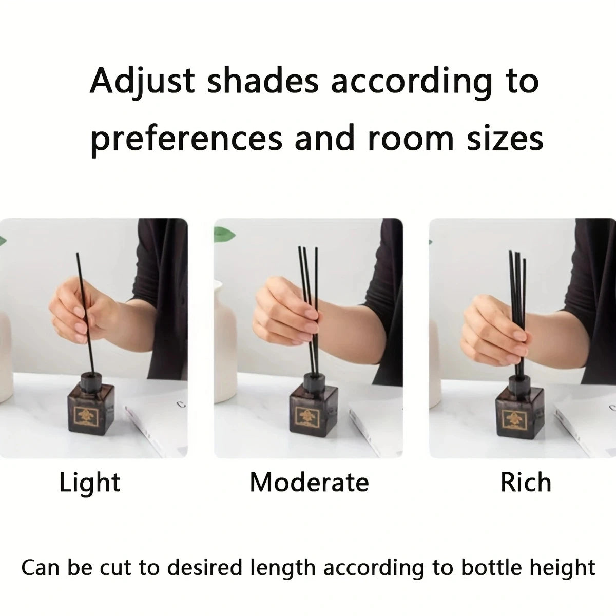 Scented Rattan Diffuser Sticks – 11.8 inch Natural Reed Aroma Sticks for Home Fragrance (50/100/200 Pack)