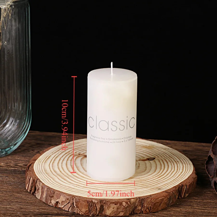 1pc white Colored Flame Art Candles
