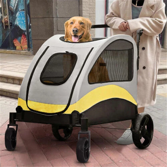 Foldable Large Pet Stroller for Medium and Large Dogs