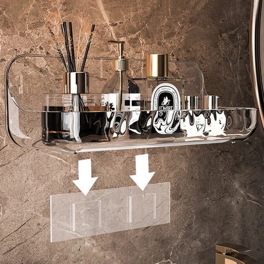 Wall-Mounted Bathroom Storage Tray – Punch-Free Installation