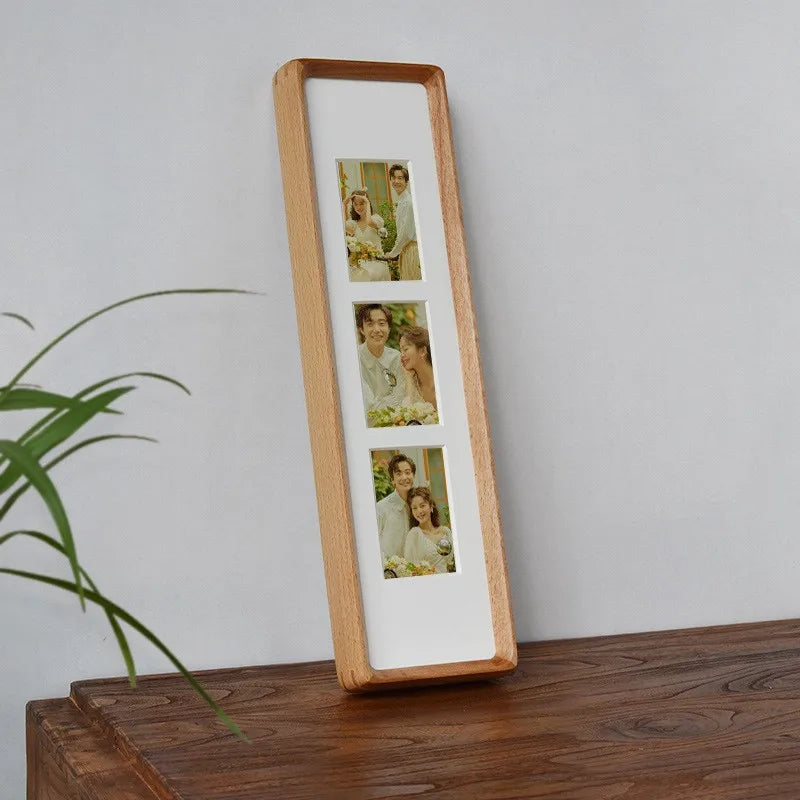 Classic Wooden Rectangle Photo Frame – Single Frame