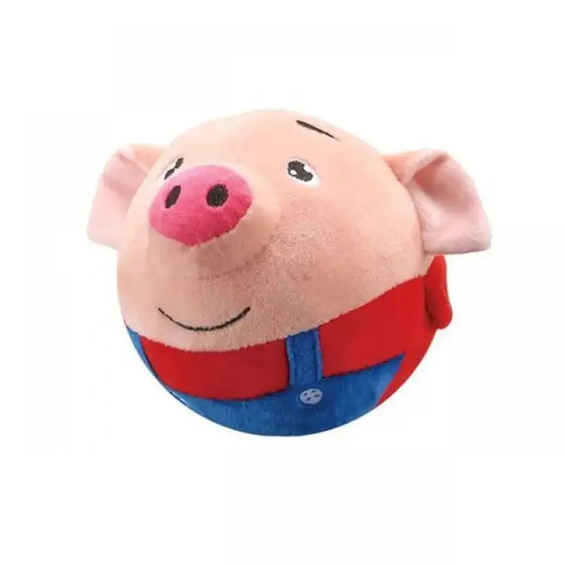 Interactive Bouncing &amp; Squeaking Dog Toy Ball