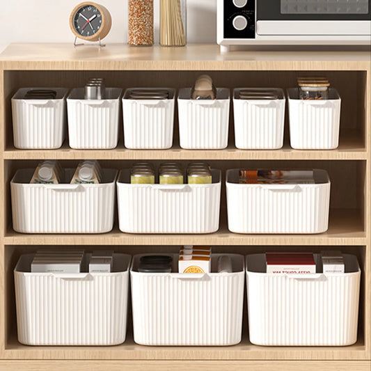 Plastic Storage Box with Handle – Rectangular Organizer Bin