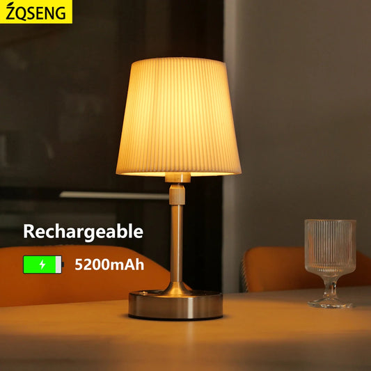 Rechargeable LED Night Light – Adjustable Height, Touch Dimming, Cordless Design