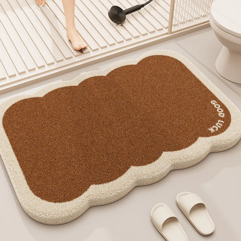 Thickened Coral Velvet Bathroom Mat – Non-Slip &amp; Absorbent