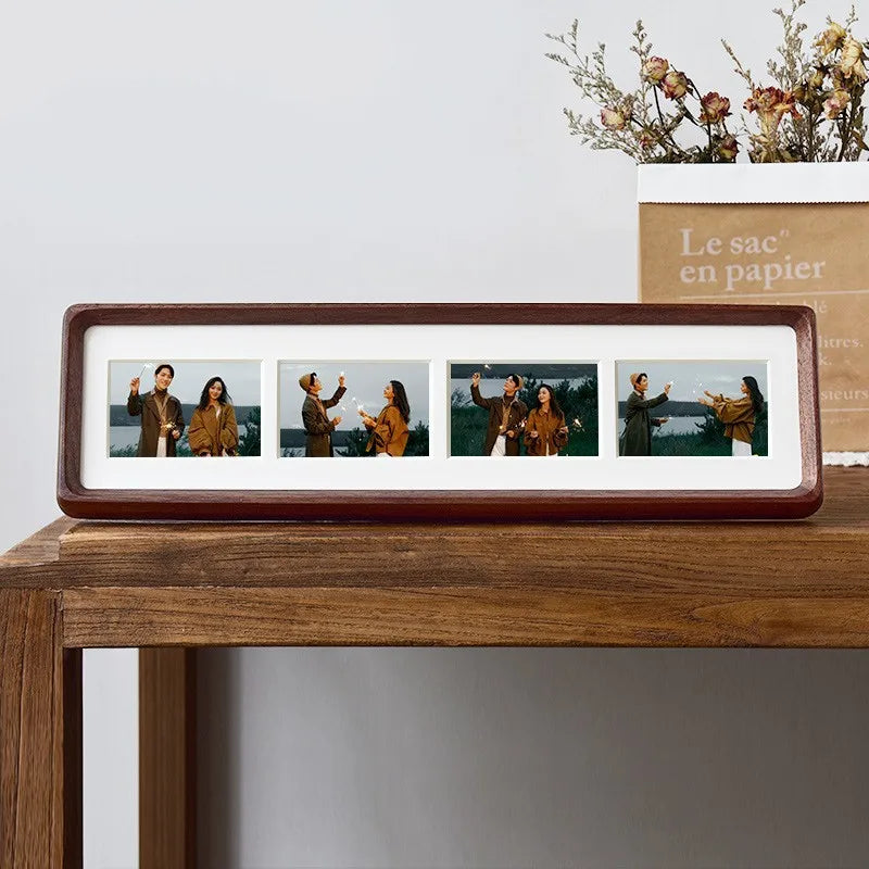 Classic Wooden Rectangle Photo Frame – Single Frame